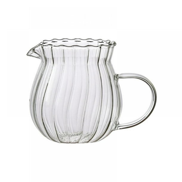 Clear Glass Cup with Spouts,Glassware Glass Creamer Pitcher Espresso