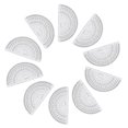 thumbnail image 4 of unbranded 15Ud Protractor 180 Plástico Duradero Con Números Negros Para Uso En Matemáticas, 4 of 8