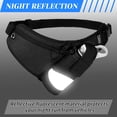 thumbnail image 6 of Juiluna Hiking Waist Pack Fanny Bag with Water Bottle Holder No Bounce Hydration Running Belt for Men Women Black, 6 of 8