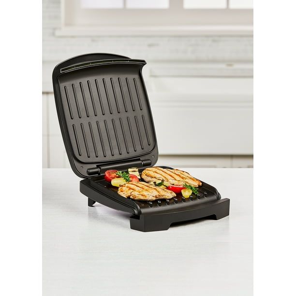PowerXL Contact Grill Plus, 4 Serving, Black, 1200 Watts,