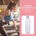 thumbnail image 4 of Sports Water Bottle Portable Glass Bottle Transparent Water Bottle with Scale Stylish Water Bottle, 4 of 8