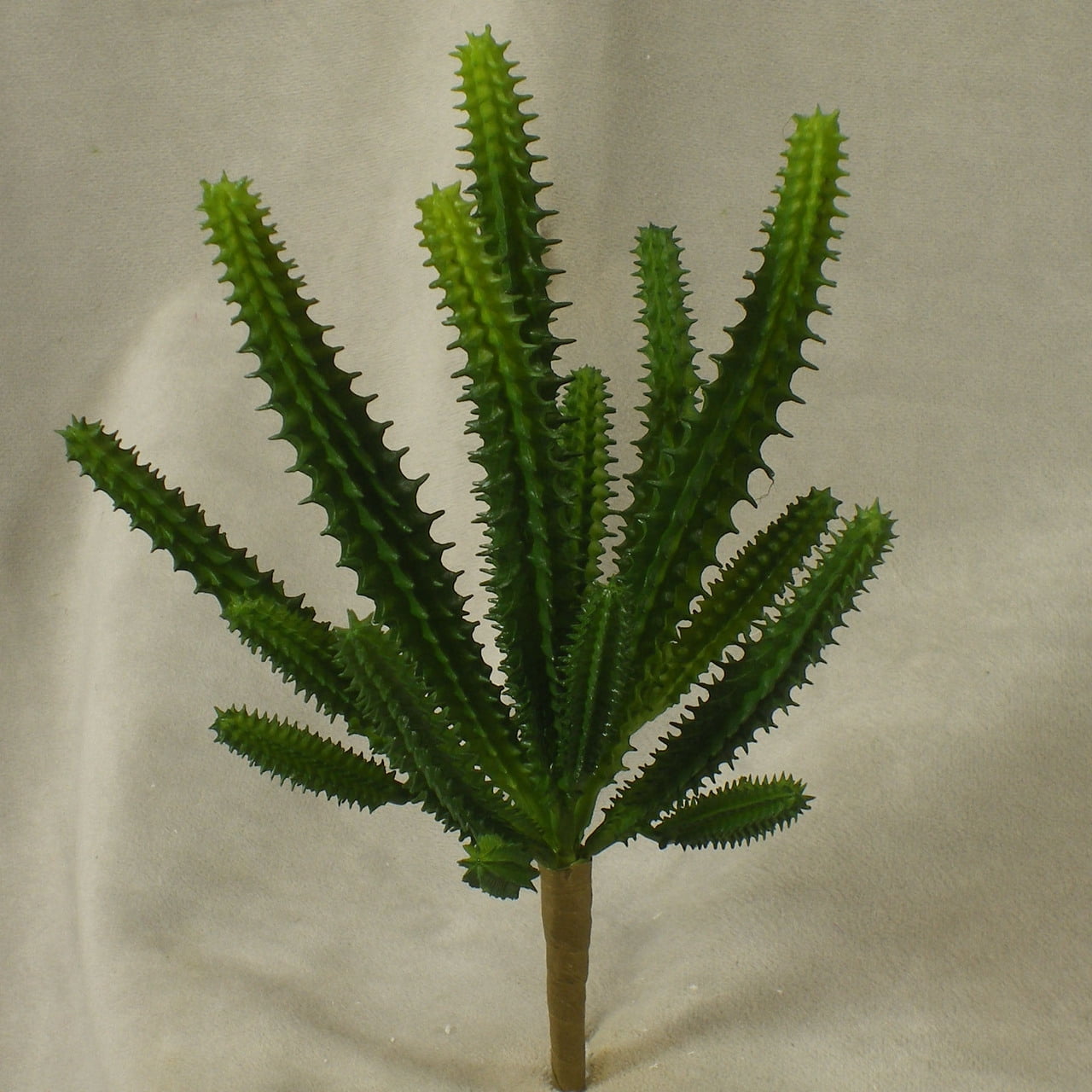 1 Pc, 9 Inch Tall Artificial Mini Finger Cactus Bush