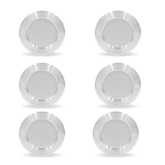 LED Recessed Spotlight, Ultra Flat, 220V-240V, 9 W, Set of 6, IP44 Ceiling Spotlights, Natural White, for Living Room, Bathroom, Installation Depth 28 mm