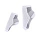 thumbnail image 2 of EeaseMX 2 pares de calcetines de compresión para fascitis plantar, calcetines deportivos elásticos de soporte para el tobillo, tallas X/XL (blanco y negro), 2 of 7
