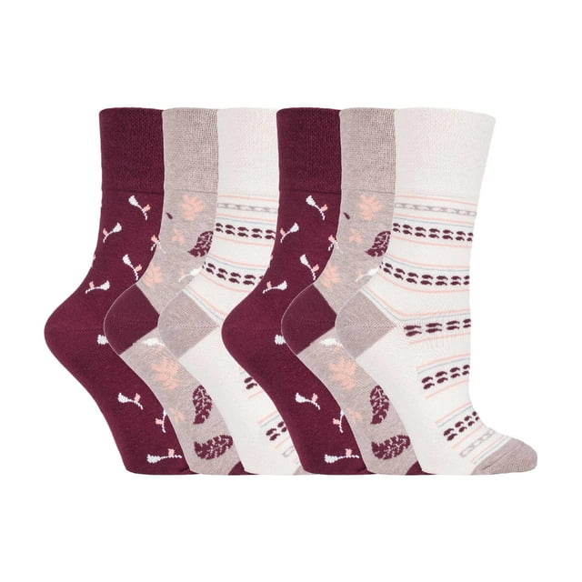 Gentle Grip - 6 Paires Chaussettes pour Femmes Gentle Grip Sans Élastique