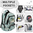 thumbnail image 6 of Yspwyqan Camo Fish Little Girls Backpack, 17" Cute Backpack, 600D Polyester School Bag with Front Pocket, Adjustable Straps for Preschool Kindergarten Hiking Travel, 6 of 7