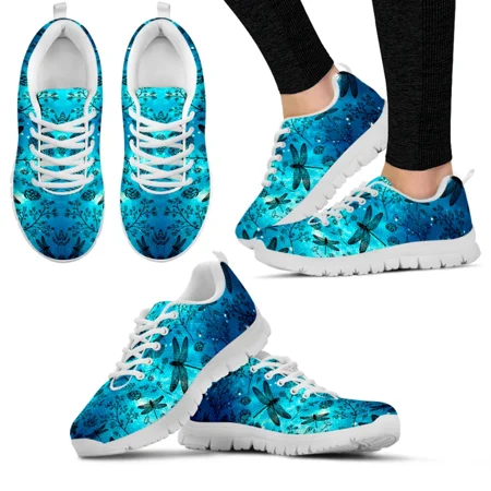 

Star Dragonfly Design Fashion Sneakers Floral Print Comfortable Women s Sneakers Insect Casual Sneakers Chaussure