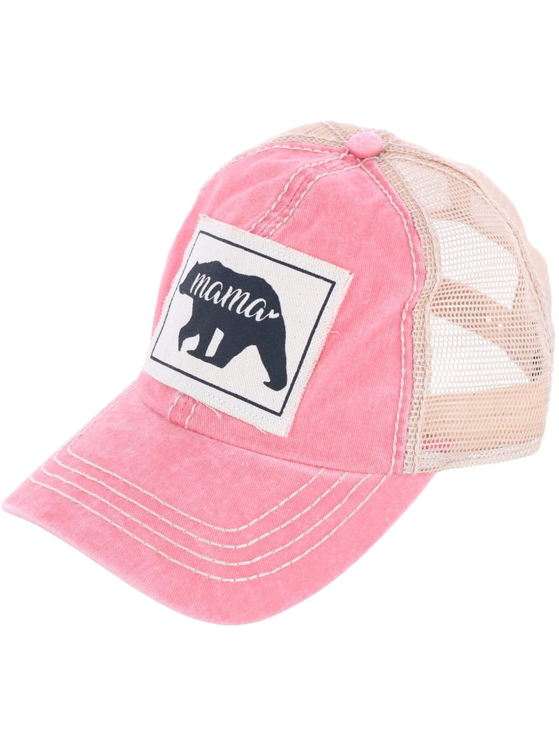 David And Young Mama Bear Camo Print Baseball Cap David-Young-Mama-Bear-Canvas-  main image 3
