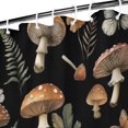 thumbnail image 3 of Brown Mushroom Flower Black Pattern Shower Curtain 36"x72" ,Bathroom Decorative Shower Curtains Set with 12 Hooks,Modern Waterproof Washable Shower Curtain, 3 of 6