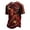 C00_Wine, variant on Men’s Athletic V-Neck Fan T-Shirt with Spain National Flag Print, Breathable Trim Detail Tee for Match Days, Gym Training & Casual Daily Style