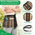 thumbnail image 4 of Yayeee Waist Apron with Pockets for Cooking Waterproof Half Server Aprons, Beige Geometric, 4 of 7