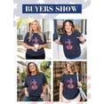 thumbnail image 7 of XCHQRTI Faith 4th of July Shirt Plus Size Women Graphic Tees Summer Short Sleeve Tops, 7 of 7