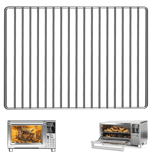 GCQ Air Fryer Wire Rack, 14.2"×12.3" Stainless Steel Replacement Rack Compatible with Nuwave Bravo XL Pro 30QT Air Fryer Toaster Oven
