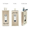 thumbnail image 4 of Acuvar 64GB Mobile USB Flash Drive for iPhone, iPad and Most USB Enabled Devices for Data Transfer and Backup (Gold), 4 of 6