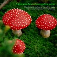 thumbnail image 4 of Décor de Jardin Champignon, 3 Pcs Compact Attrayant Champignon Lumineux Réutilisable pour Mini Pots, 4 of 8