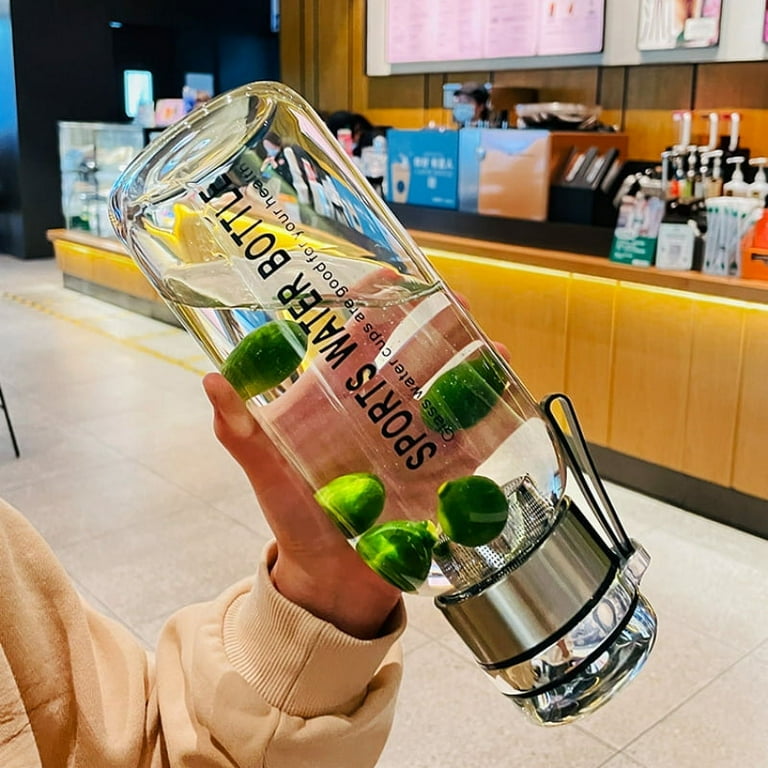 2L Large Capacity Glass Water Bottle Transparent Milk Juice Cup Outdoor  Portable Leakproof Drinkware Tea Water Glass Bottle 2L (1200ml,750-2000ml)  - Walmart.com