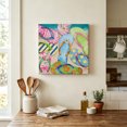 thumbnail image 6 of Summer Colorful Flip-flops Canvas Wall Art for Living Room Bedroom Bathroom, Beach Sea Shell Pattern Canvas Art Wall Decor, Artwork for Walls Home Office Decor, 10"x10", 6 of 9