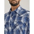 thumbnail image 3 of Wrangler Men's 20X Plaid Print Long Sleeve Snap Western Shirt - 112338019, 3 of 4