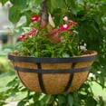 thumbnail image 7 of Mainstays 16in Round Metal Hanging Basket with Coconut Fiber Liner, 7 of 7
