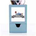 thumbnail image 1 of Japan Mount Red Sun Rail Train Temple Desk Supplies Organizer Pen Holder Card, 1 of 3