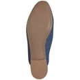 thumbnail image 4 of CHARTER CLUB Womens Denim Blue Chain Detail At Vamp Padded Kari Round Toe Block Heel Slip On Mules 8 M, 4 of 4