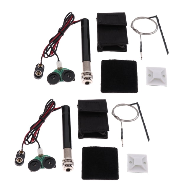 Set de Pastilla de Preamplificador de Conector de Extremo Activo para Guitarra Acústica Ukelele Mandolina CUTICAT