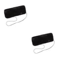 thumbnail image 3 of Destyer Chinlon Women Winter Muff Portable Solid Color Home Warm Keeping Hand Warmer Black 2Set, 3 of 6