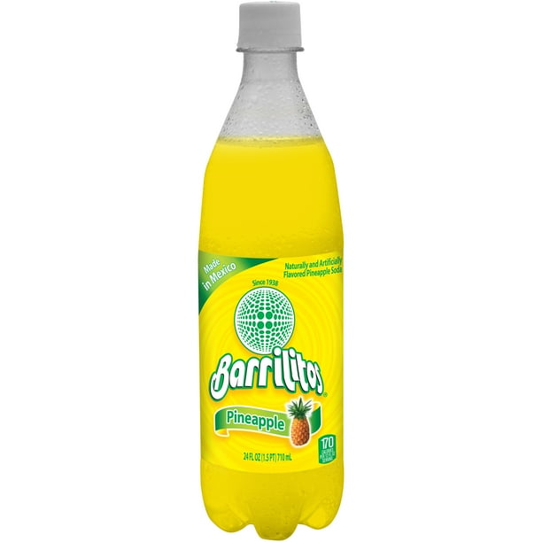 Barrilitos Soda, Pineapple, 24 Fl Oz, 1 Count