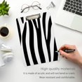 thumbnail image 5 of FMSHPON Zebra Stripes Clipboard Hardboard Wood Nursing Clip Board and Pull for Standard A4 Letter 13x9 inches, 5 of 8