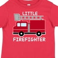thumbnail image 4 of Inktastic Red Fire Little Firefighter White Text Boys or Girls Toddler T-Shirt, 4 of 5