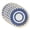 Blooming Flower Scalloped Blue, variant on Dainty Home Set of 6 Placemats | Elegant and Durable | 15x15 in Round Woven Non-Slip Washable Place Mats | Tear-Resistant Heat | Resistant Placemats