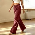 thumbnail image 5 of Drses Fall Winter Flowy Loose Palazzo Pants for Women, High Waist Striped Casual Lounge Trousers, Versatile Wide Leg Slacks for Travel Vacation Casual Daily Outfits Multi Neutral Stripes, 5 of 8