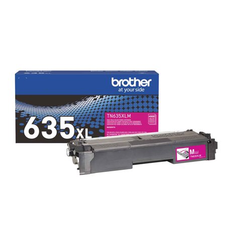 Brother Genuine TN635XLM High Yield Magenta Toner Cartridge