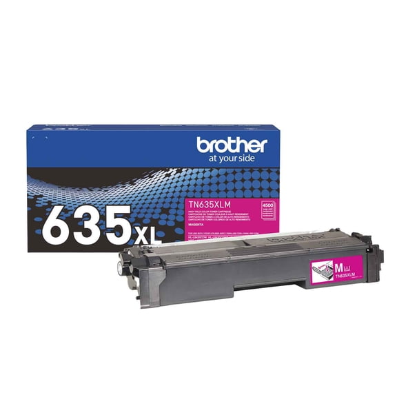 Brother Genuine TN635XLM High Yield Magenta Toner Cartridge