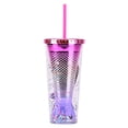 thumbnail image 1 of Vaso Glamour, vaso aislado, tazas de , botella de té, vaso de íris de doble pared para viaje, coche, , , té, Latte, reutilizable, Estilo B DYNWAVEMX Vaso de glamour, 1 of 8