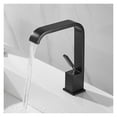 thumbnail image 5 of Basin Faucet Modern Bathroom Mixer Tap Black/White Wash basin Faucet Single Handle Hot and Cold Waterfall Faucet, 5 of 6