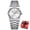 Silver White, variant on Poedagar Elegant Watches For Women Waterproof Luminous Date Week Ladies Watch Quartz Stainless Steel Woman's Fashion Wristwatch