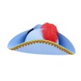 thumbnail image 2 of Sombrero de pirata, accesorio para fotos, regalo, cómodo, decoración, tocado para disfraces de Halloween azul, 2 of 9
