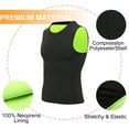 thumbnail image 3 of QRIC Sauna Slimming Vest Body Shaper for Men Waist Trainer Hot Sweat Suit Workout Shapewear Neoprene Compression Shapers Tank Top Thermal Shirt, 3 of 6