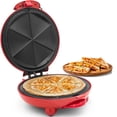 thumbnail image 1 of Elite Gourmet EQD-413 - Taco mexicano eléctrico antiadherente martes de 8 pulgadas, quesadilla Easy-Slice de 6 cuñas, queso a la parrilla, rojo, 1 of 5