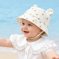 thumbnail image 6 of Kogui Kids Hats Boys Bucket Hat for Boys and Girls Travel Holiday Beach Sun Kids Bucket Hats 3 12 Months (Beige,3-12 Months), 6 of 6