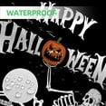 thumbnail image 3 of Happy Halloween Shower Curtain, Halloween Skull Spooky Shower Curtains for Bathroom, Halloween Home Decor Waterproof Fabric with Hooks 72x72 Inch, 3 of 6