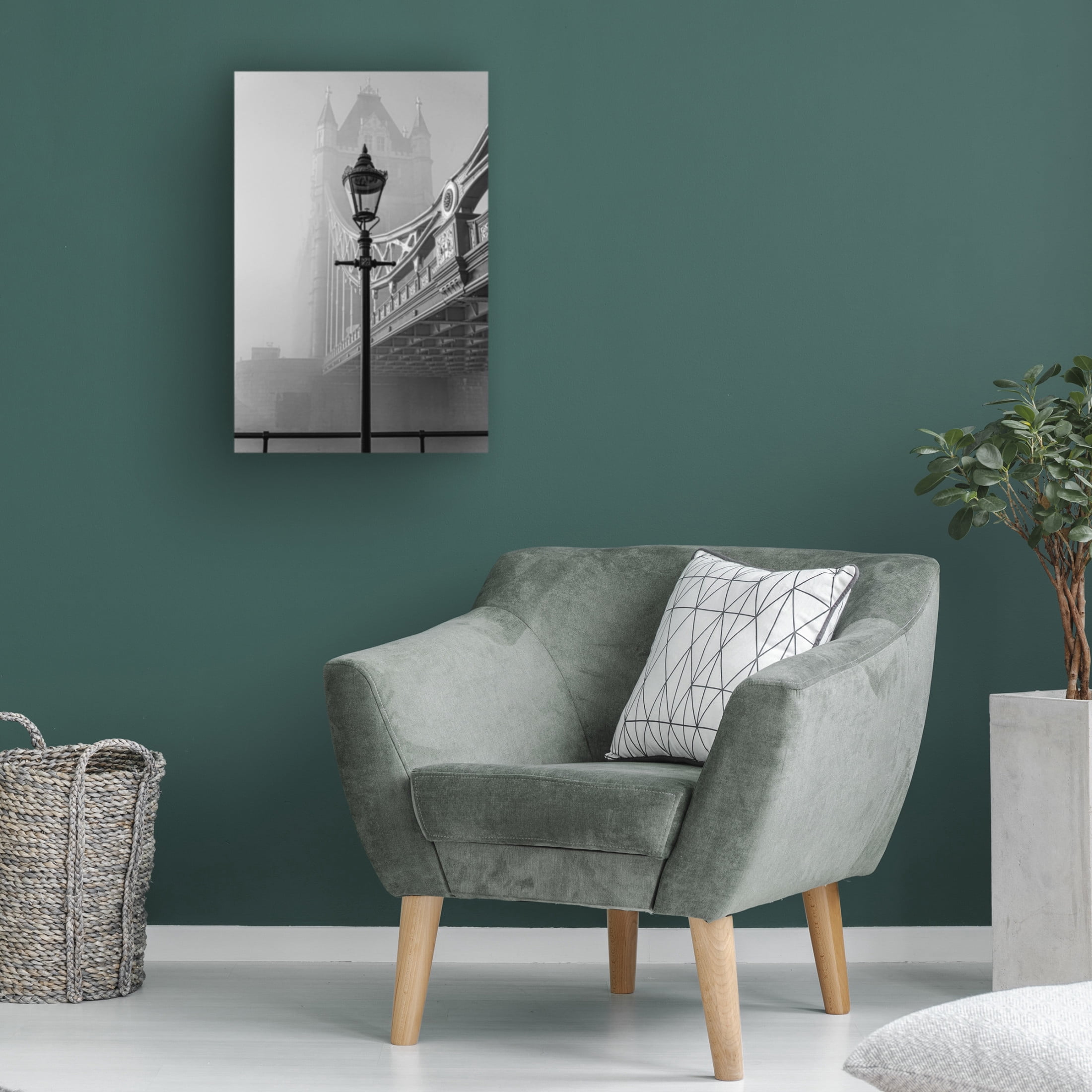 Canvas Wall Art - Chris Hamilton 'A Bridge Too Far ' Wall Art for Living Room, Bedroom, or Office D?cor by Trademark Fine Art - 22 x 32 Inches