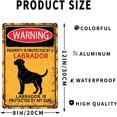 thumbnail image 2 of Metal Signs Property Is Protected By A Rottweiler Is Protected By My Gun Sign Vintage Aluminum Tin Sign for Home Garden Yard Outdoor Wall Decor 12x8 Inch, 2 of 6