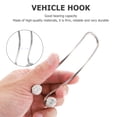 thumbnail image 3 of 2Pack Vehicle Storage Hanger Car Back Seat Hook Silver 12x3cm Double Hook for Car Owners Multifunctional Use, 3 of 8