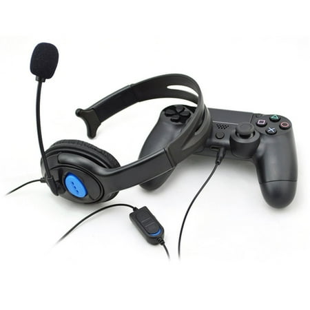Gaming Headsets PS4 Wired Unilateral Headphone With Microphone & Volume Control Controller Mic Stereo Supper Bass for Gaming PS4