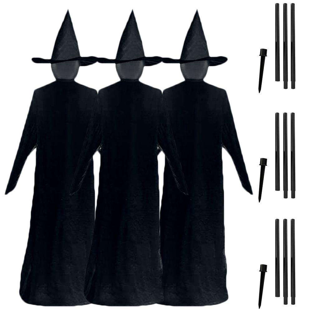 Details about   Halloween Screaming Witch Light Up Faceless Witch Ornament Outdoor Garden Decor 