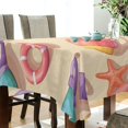 thumbnail image 5 of Yayeee Tablecloths 54" x 54" Rectangle Wrinkle Resistant Party Table Cover, Beach Toys Pattern, 5 of 8