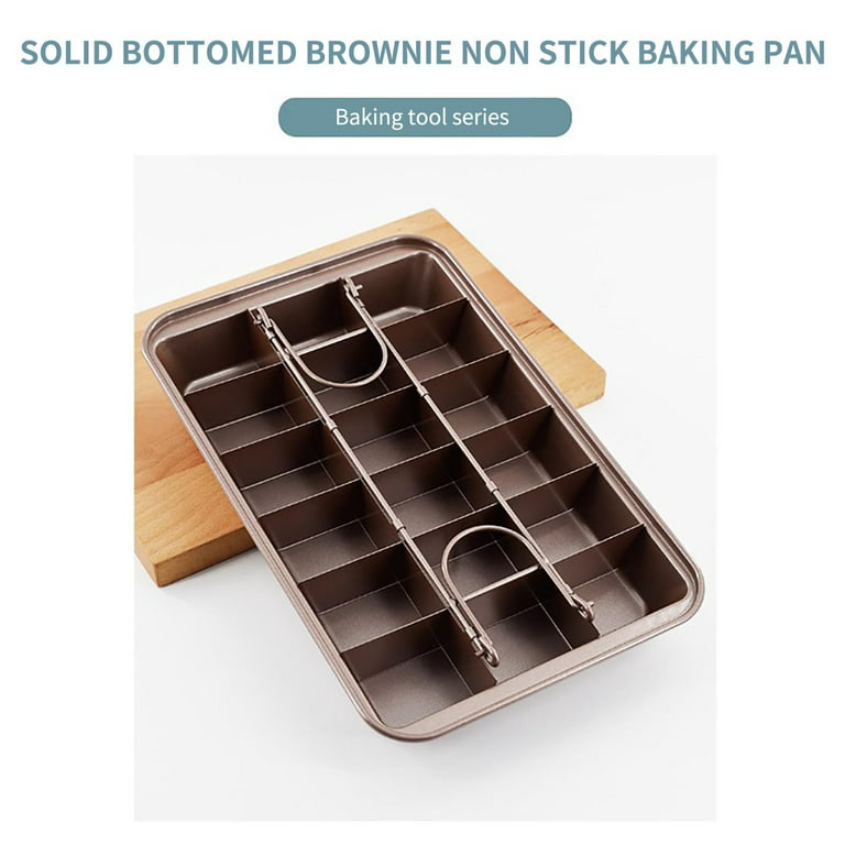 Cake Pan | Non-Stick Steel 8-Inch Square Baking Pan by Boxiki Kitchen | Durable, Convenient, Premium Quality No-Stick Baking Mold Cookware | Brownie