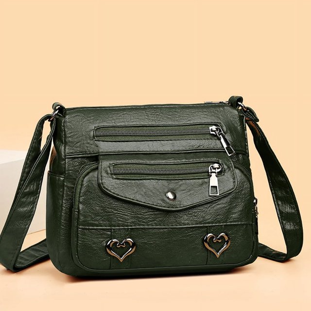 Bolso Bolso de Mujer Bolso Bandolera Bolso de Hombro Multibolsillos de Piel Suave Bolso de Madre de Mujer Viaje